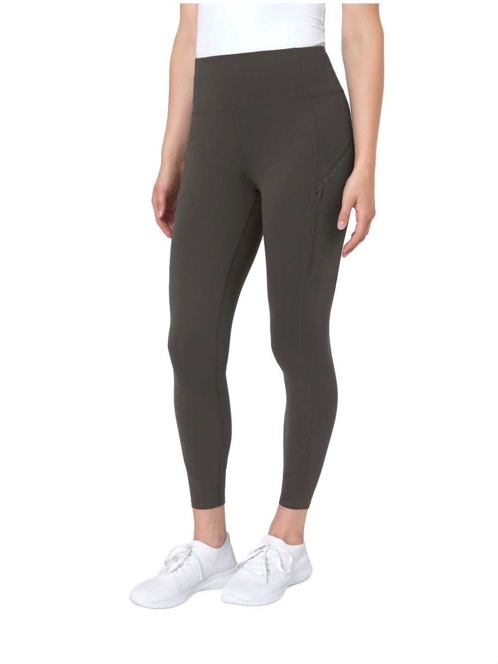 Mondetta Cropped Dark Gray Active Leggings Moisture Wicking Size S NWT